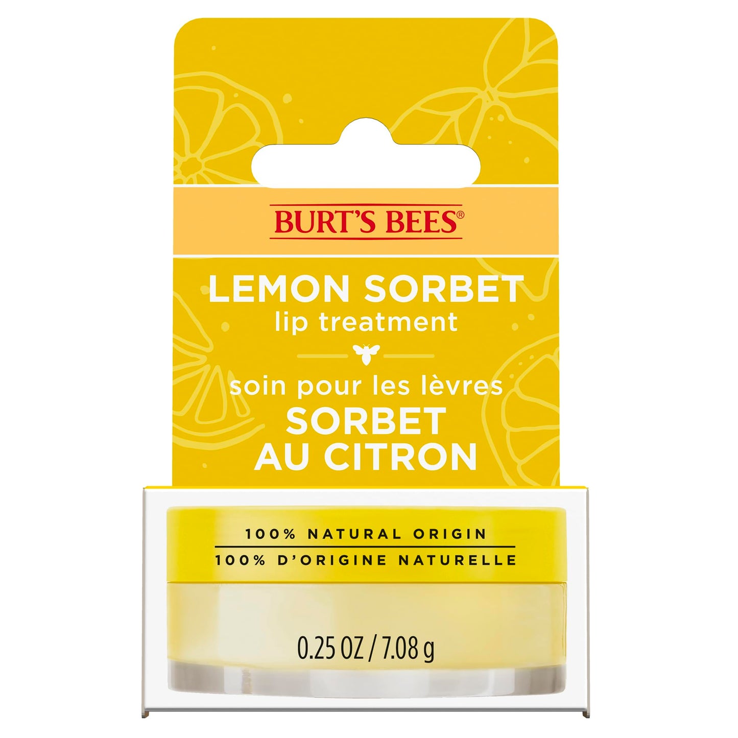 Burt's Bees Overnight Intensive Lip Treatment For Dry, Chapped and Cracked Lips, Ultra-Conditioning Lip Care, 100% Natural 7.08g