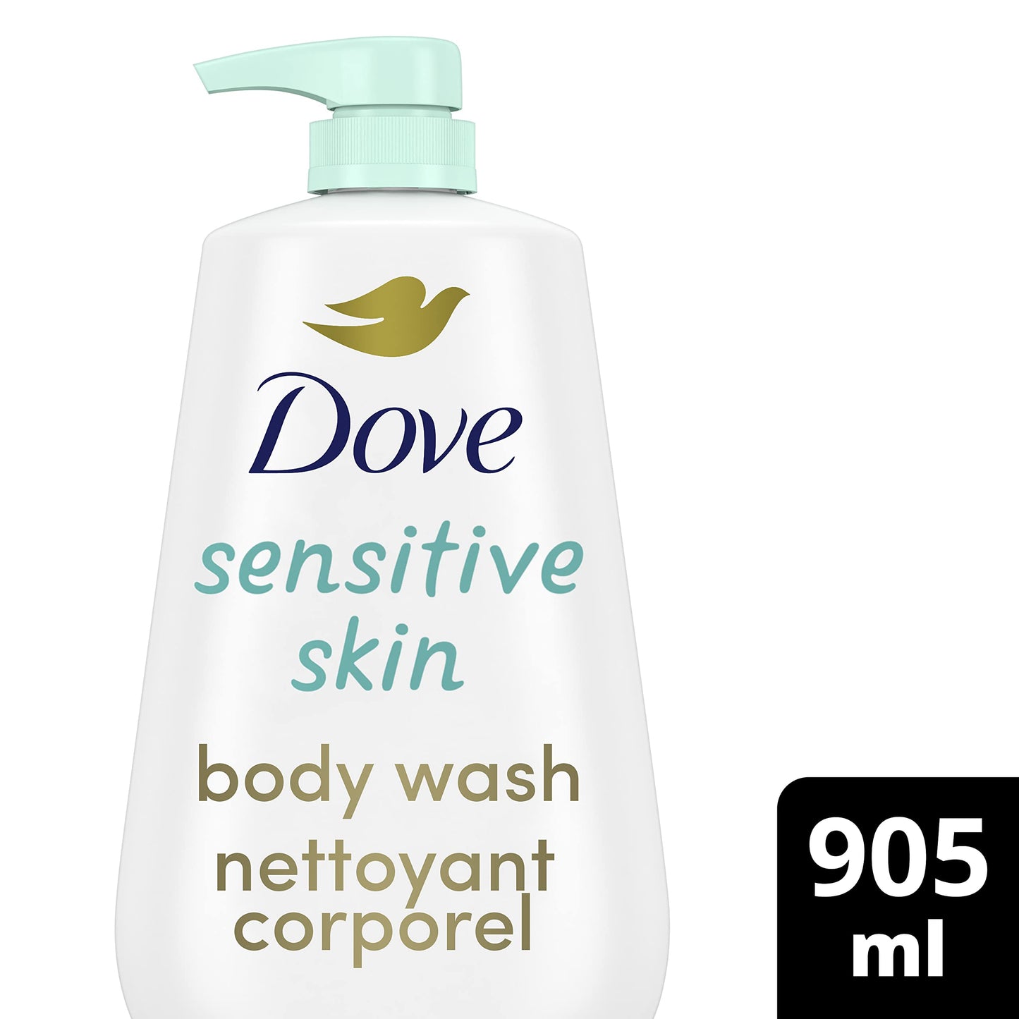 Dove Deep Moisture Body Wash with Pump, for nourishing the driest skin, 905ml (Pack of 2)