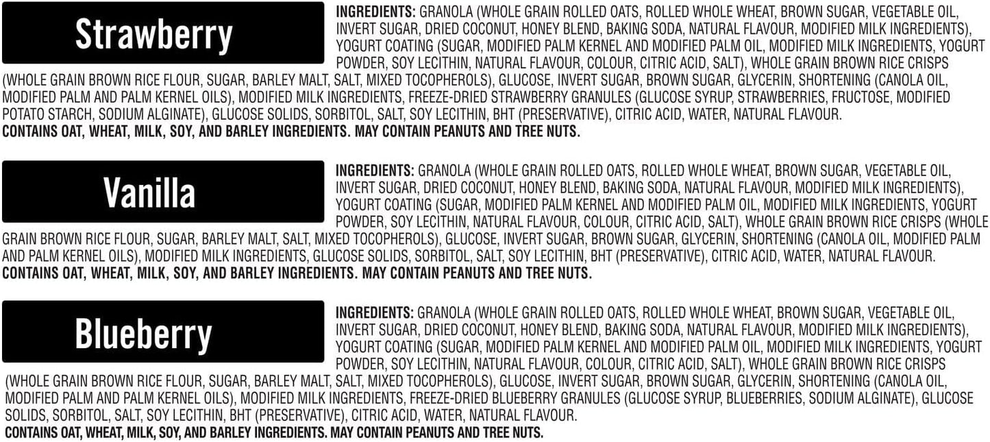 Quaker Yogurt Granola Bars Variety Pack, 30 Bars, 1.05 kg