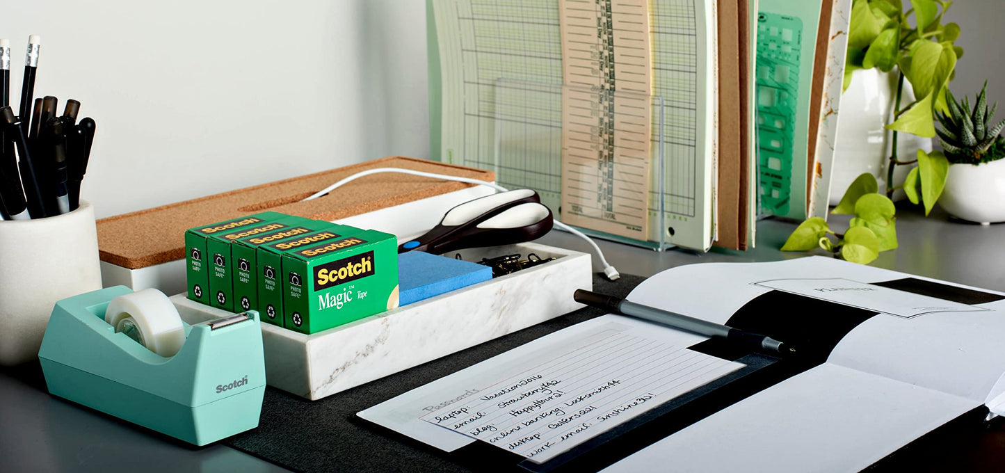 Scotch Tape Magic Tape, 19mm Wide x 25.4m, 8 Rolls, Office Tape