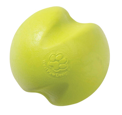West Paw Zogoflex Jive Durable Nearly Indestructible Dog Ball Chew-Fetch-Play Dog Toy, 100% Guaranteed Tough, It Floats!, Made in USA, Large 3-1/4-Inch, Tangerine