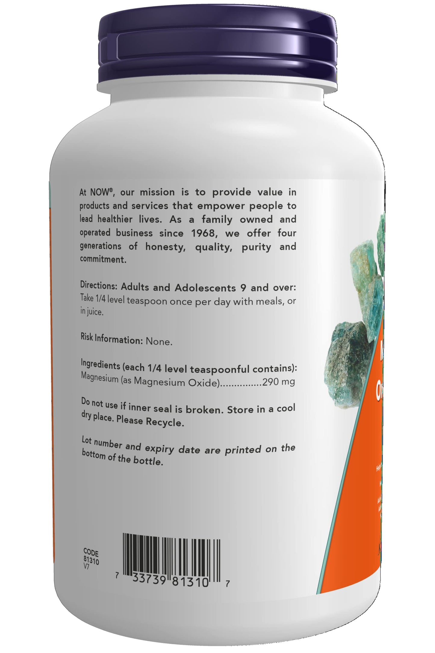 Now Foods Magnesium Citrate 200mg 100tab