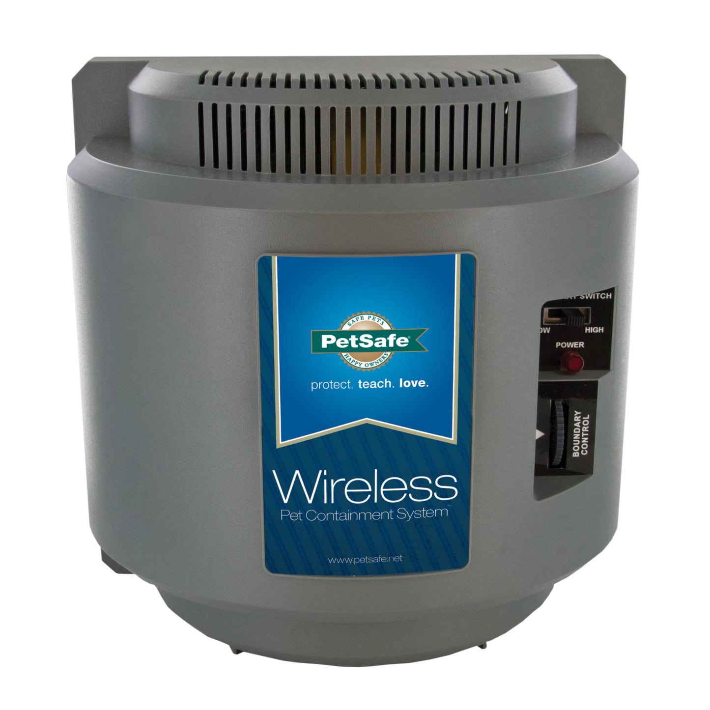 PetSafe Stay & Play Compact Wireless Fence, LCD Screen to Adjust The Circular Boundary, Secure up to a 3,000 Square Metre Area, Use for All Your Pets, Portable System