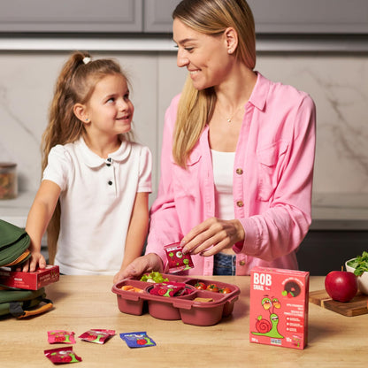 Bob Snail Healthy Snacks Berry Mix Family Pack - Nut free fruit Rolls with Blueberry, Raspberry & Strawberry, Candy box Fruit Snacks, All Natural Healthy Snacks for kids, No Added Sugar sour Candy, 80 pcs Pack / 800 gram candy bulk (Blueberry, Raspberry &
