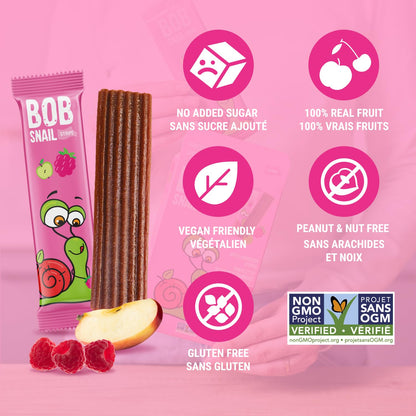 Bob Snail Fruit Leather Sweet & Sour Family Pack - Nut free fruit Roll Ups with Dried Mango,Sour Cherry & Blackcurrant, Candy box Fruit Snacks, All Natural Healthy Snacks for kids, Sugar Free sour Candy, 42 pcs Pack / 588 gram candy bulk (Exotic Mix)