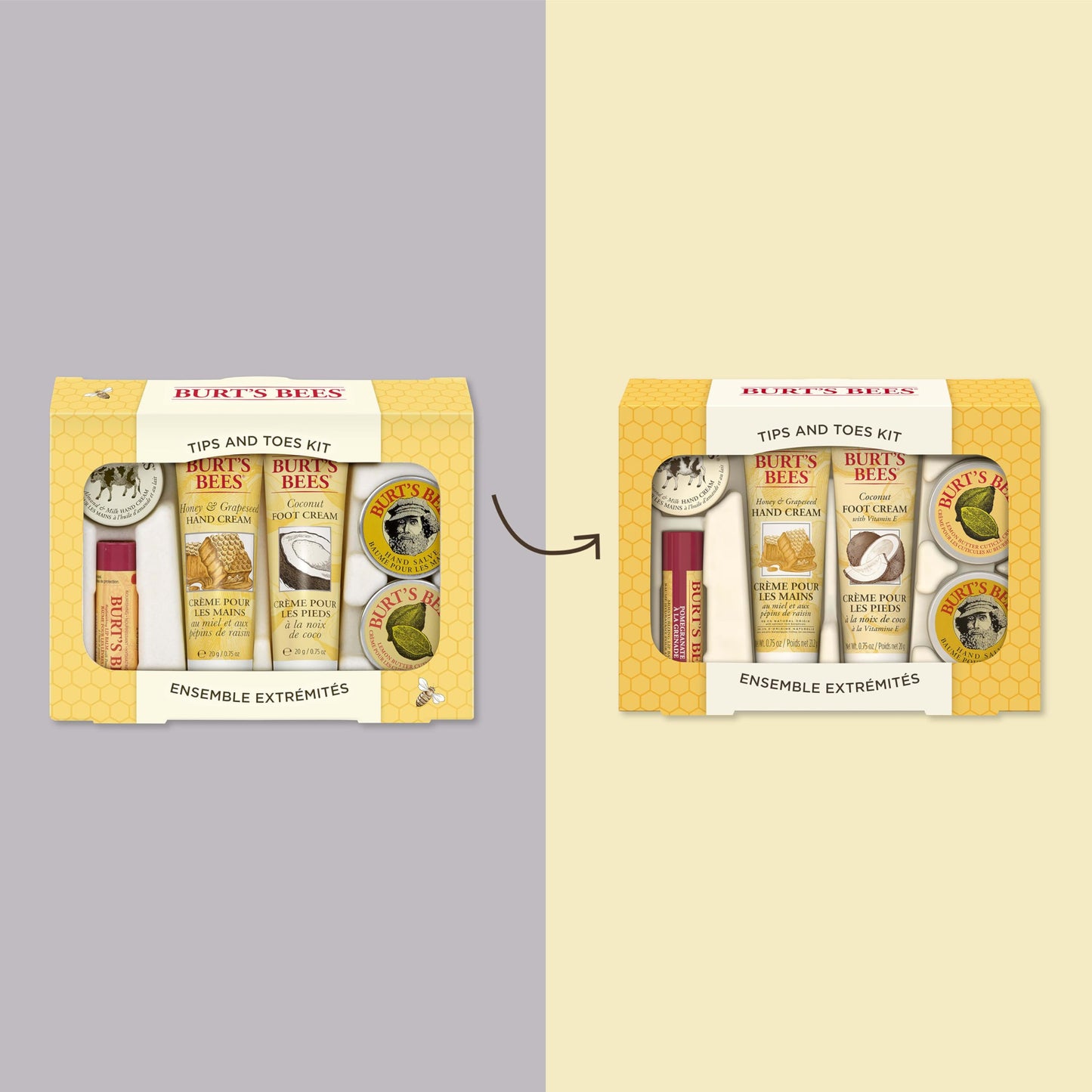 Burt's Bees Kissable Colour Gift Set, Warm Collection, 3 Lip Shimmers in Peony, Rhubarb and Fig