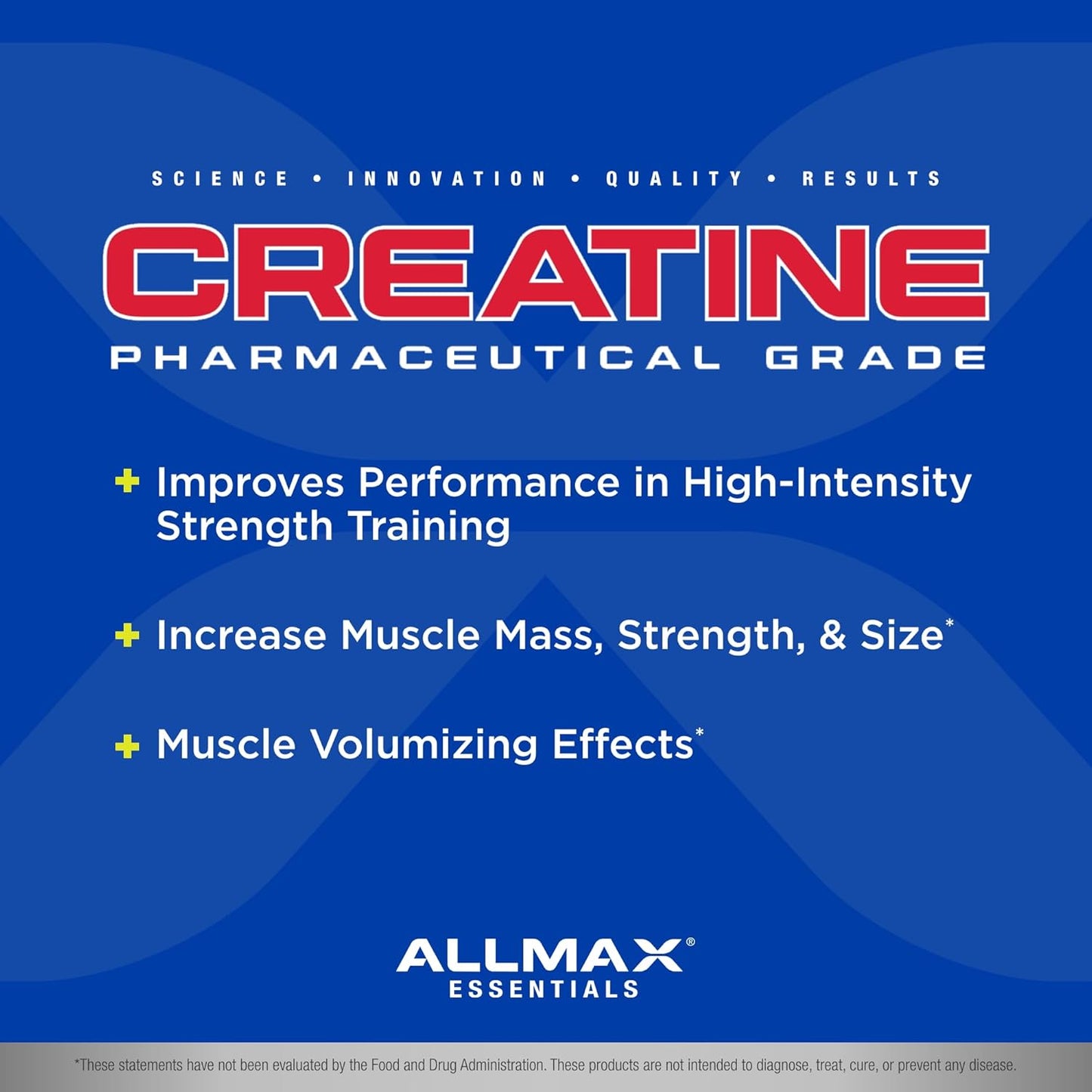 Allmax Creatine Monohydrate - Aid Muscle Growth & Strength Gains, No Artificial Ingredients - 1000g - 5g per Serving - 200 Servings