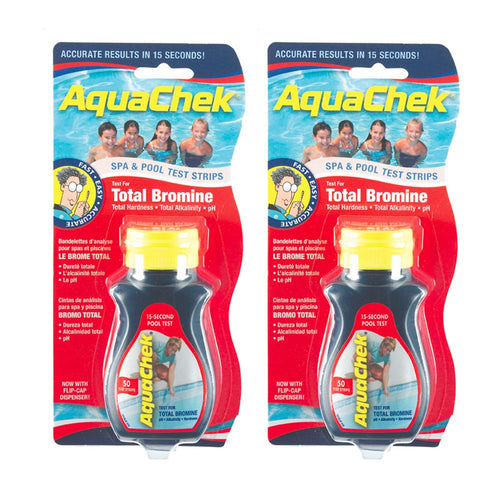 AquaChek 521253-02 Red Total Bromine Test Strips (2 Pack)