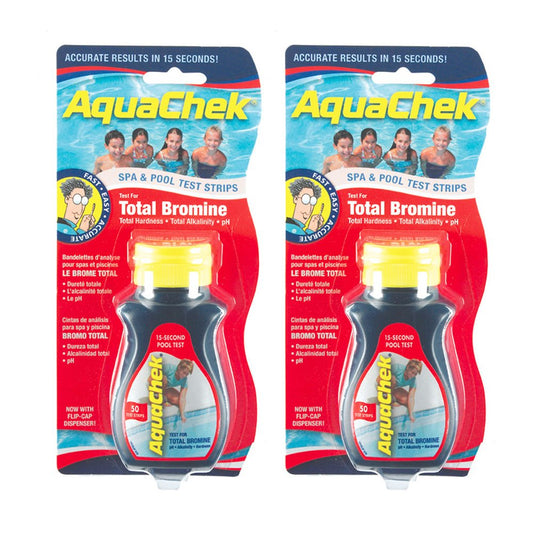 AquaChek 521253-02 Red Total Bromine Test Strips (2 Pack)
