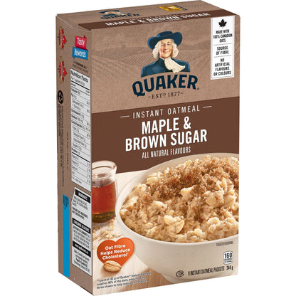 Quaker Regular Instant Oatmeal, 10 Packets, 280g