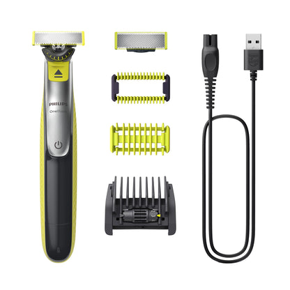 Philips OneBlade 360 Face & Body, Wet & Dry, Trim, Edge & Shave with the 5-in-1 Adjustable Comb and Body Comb, QP2834/20
