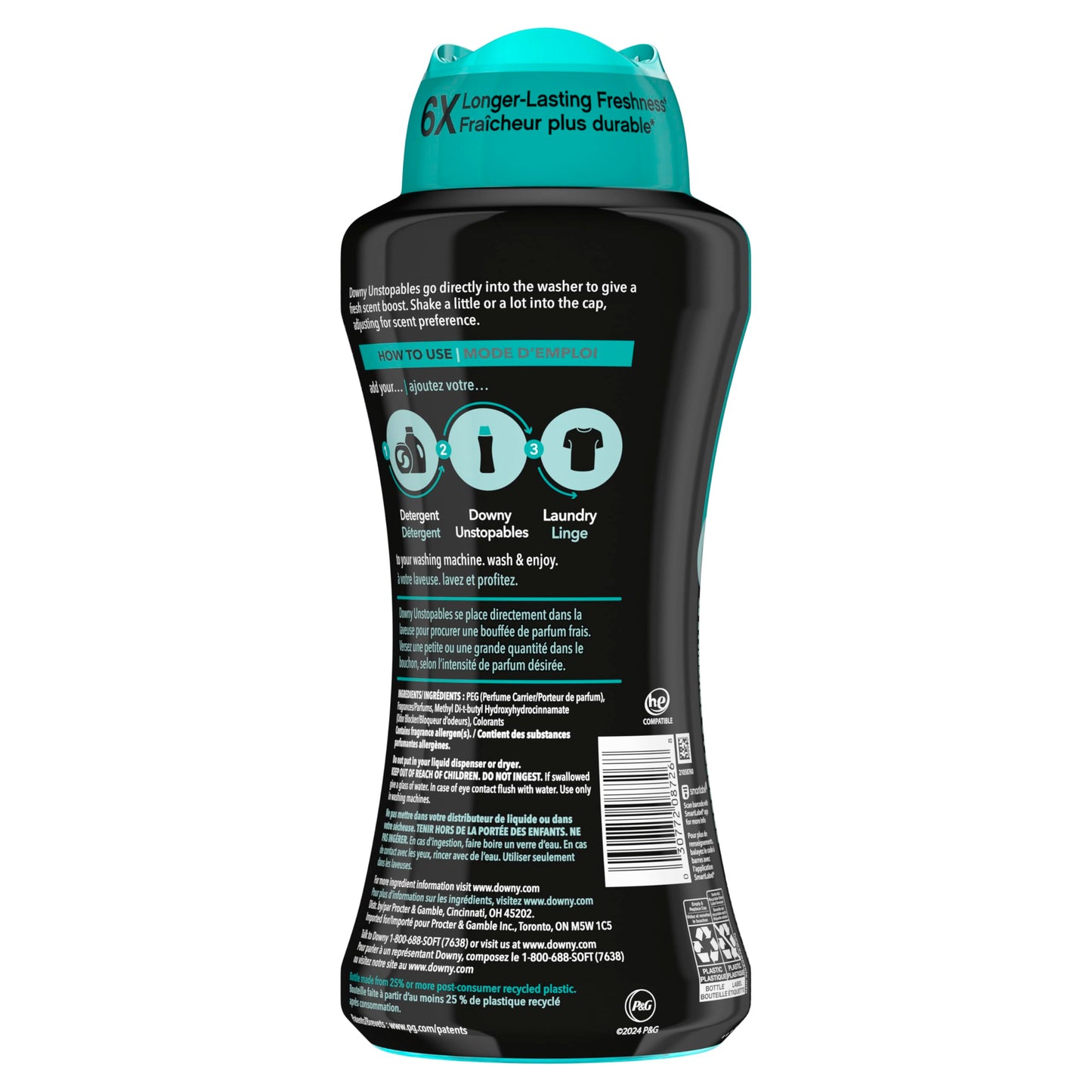 Downy Unstopables In-Wash Laundry Scent Booster Beads, Fresh, 680 gr