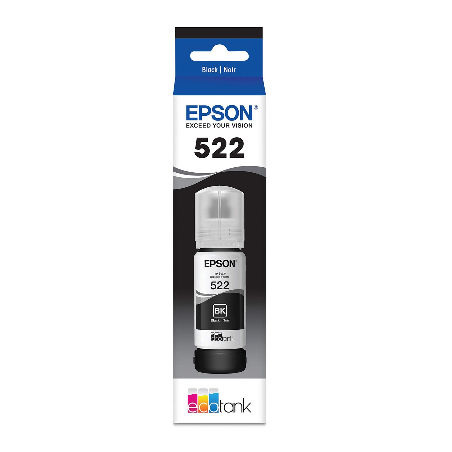 EPSON 522 EcoTank Ink Ultra-high Capacity Bottle Colour Combo Pack (T522520-S) Works with EcoTank ET-2400, ET-2720, ET-2800, ET-2803, ET-2840, ET-4700, ET-4800, ET-4810