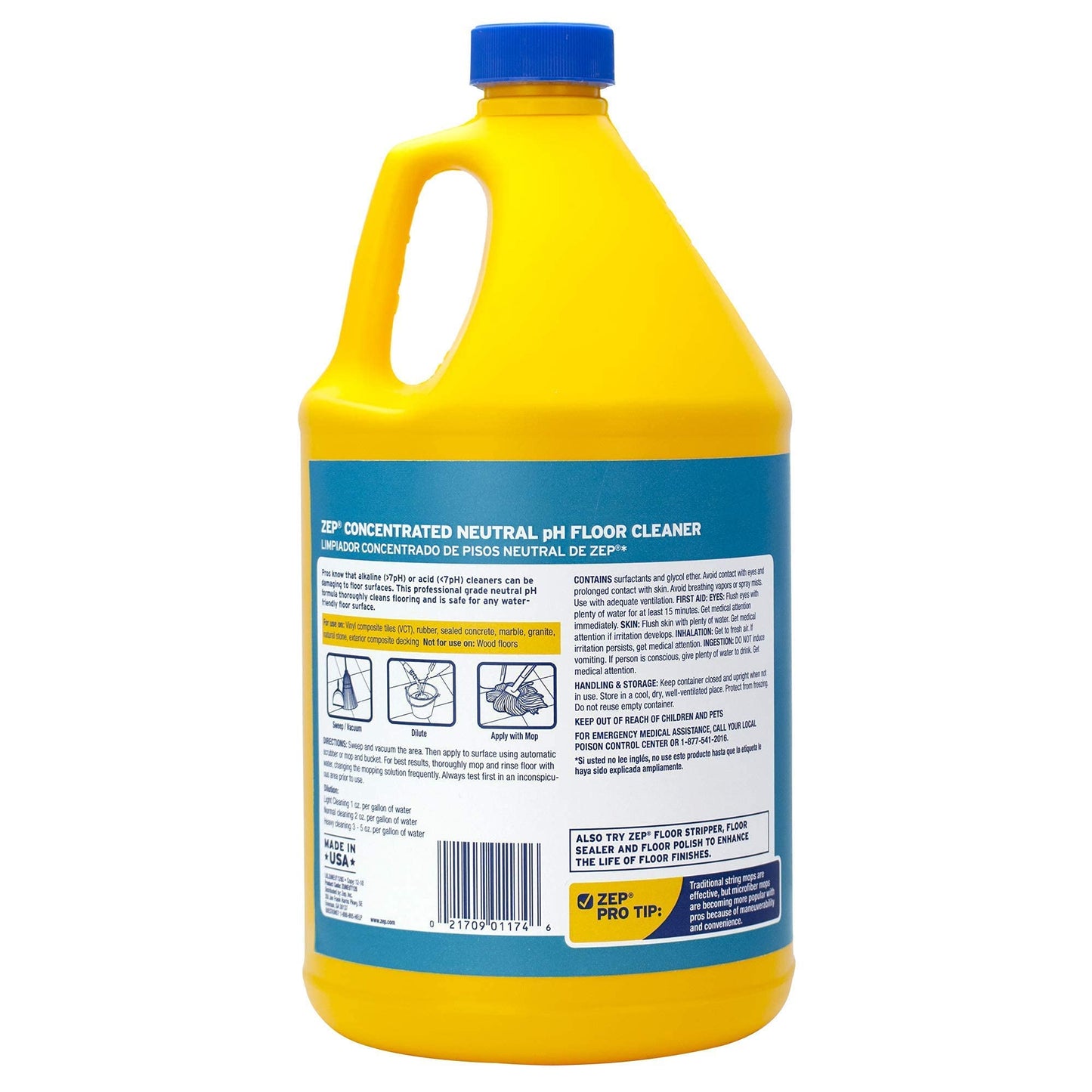 Enforcer ZUNEUT128 128-Ounce Zep Neutral Floor Cleaner Concentrate