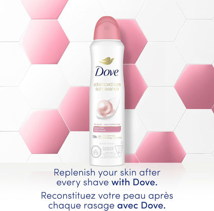 Dove Advanced Care Beauty Finish Dry Spray Antiperspirant Deodorant for Women with ¼ Moisturizers 107 g
