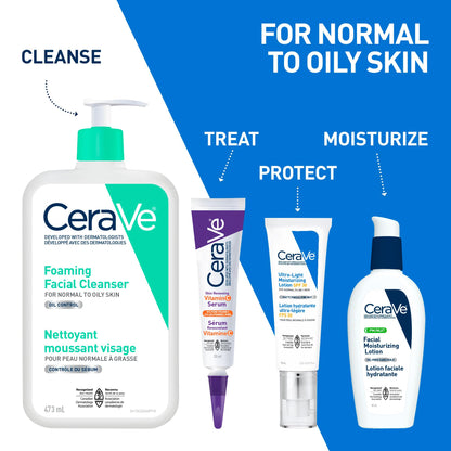 CeraVe FOAMING Face Cleanser, Gentle Face Wash with Hyaluronic Acid, Niacinamide, Ceramides. Makeup Remover for oily skin, won’t clog pores. Oil & sebum control. Non-Comedogenic, Sensitive Skin, Men & Women, 562ML
