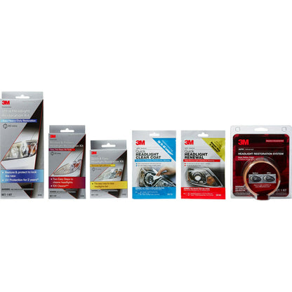 3M Headlight Lens Restoration System, 39008, 1 Kit