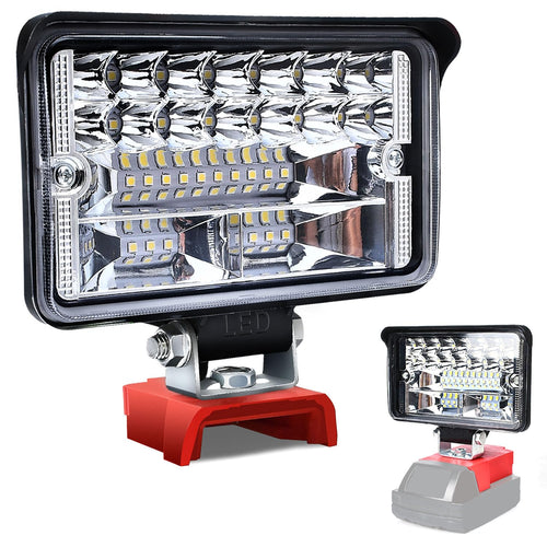 Cordless LED Work Light for Milwaukee 18V Lithium Batteries, 108W 5400LM Adjustable Portable Flood Lights for Job Site Lighting Outdoor Camping Garage Vehicle Lighting【Battery not Included】