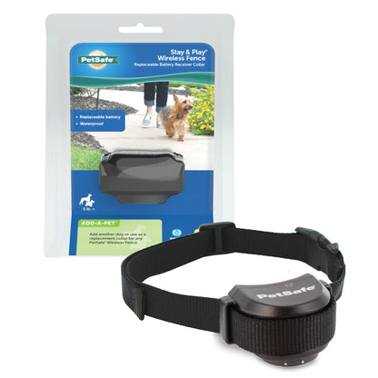 PetSafe Stay & Play Compact Wireless Fence, LCD Screen to Adjust The Circular Boundary, Secure up to a 3,000 Square Metre Area, Use for All Your Pets, Portable System