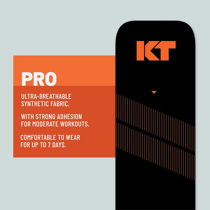 KT Tape Pro Kinesiology Therapeutic Sports Tape, Latex Free, Water Resistance, Pro & Olympic Choice, 20 Precut 10 inch Strips, Sonic Blue, Model Number: KTPRO-PreCut-Sonic Blue, Sonic Blue - Precut, 20 Count