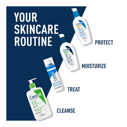 CeraVe Moisturizing Lotion, Daily Lightweight Lotion with Hyaluronic Acid & Ceramides for Women and Men. Suitable for Dry & Sensitive Skin, Fragrance-Free, Non-Comedogenic & Allergy Tested, 473 mL
