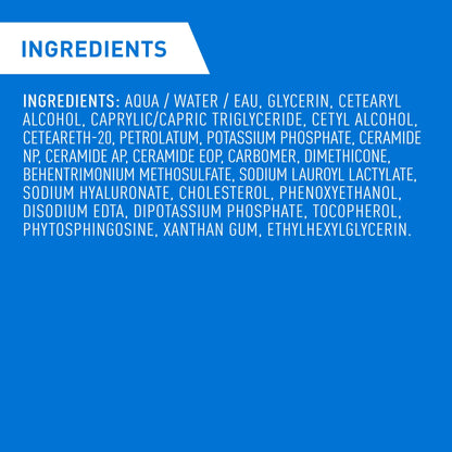 CeraVe Moisturizing Cream, Daily Face, Hands, & Body Cream Moisturizer for Dry Skin With Hyaluronic Acid and Ceramides for Women and Men. Sensitive skin, Oil-free, Non-comedogenic, Fragrance-Free, 539 Grams
