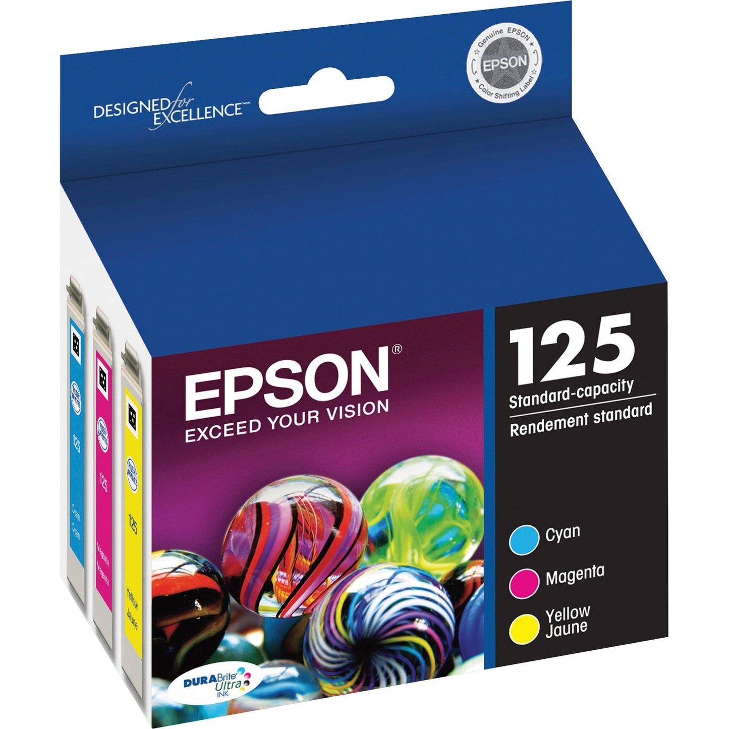 Epson 125 Ink Cartridge, Black and Colour Combo Pack (T125120)