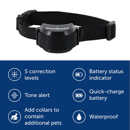 PetSafe Stay & Play Compact Wireless Fence, LCD Screen to Adjust The Circular Boundary, Secure up to a 3,000 Square Metre Area, Use for All Your Pets, Portable System