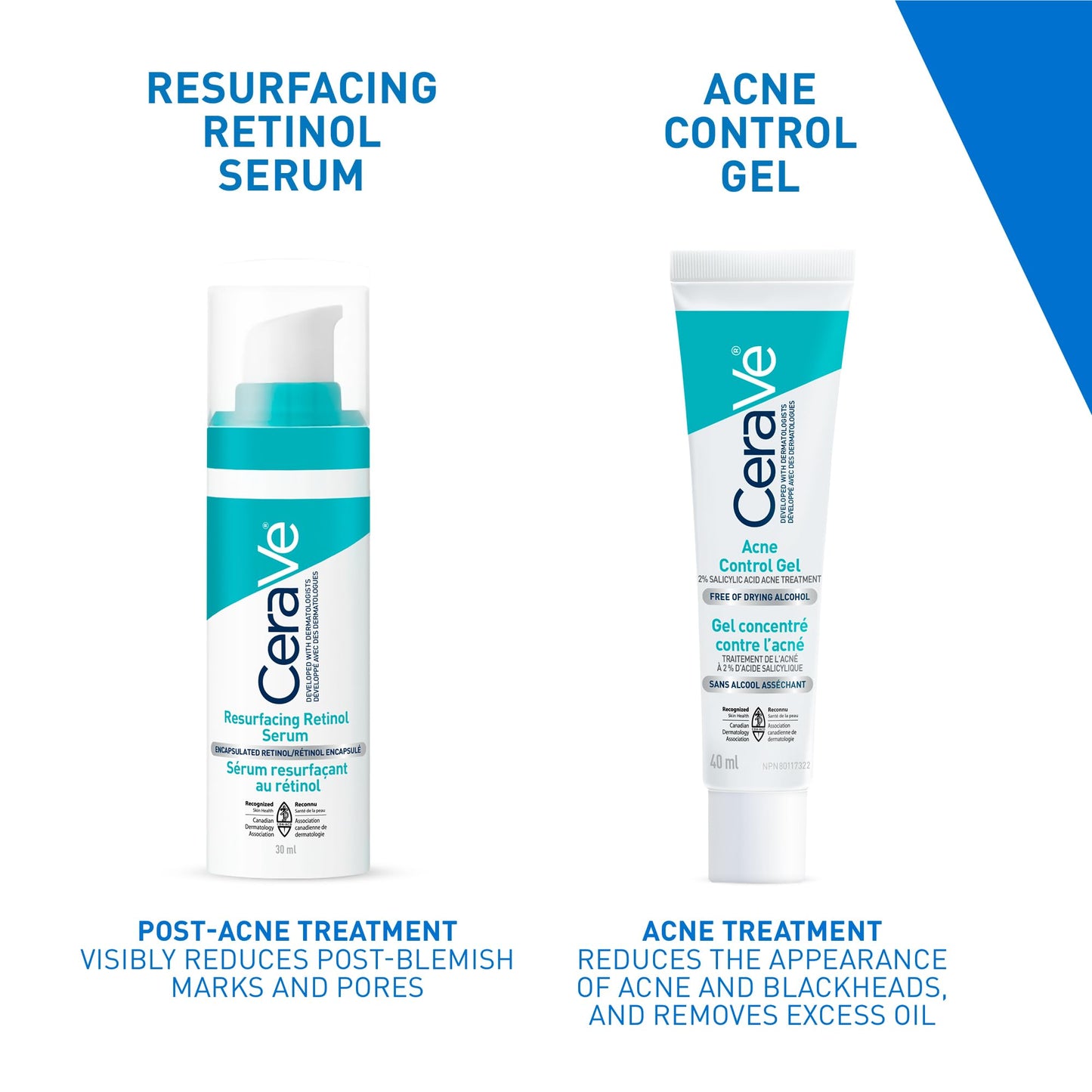 CeraVe Resurfacing RETINOL Serum For Face with niacinamide. Helps even skin tone, skin smoothness, post-acne marks & pore minimizer. Gentle, Fragrance-free, non-comedogenic, sensitive skin, 30ML