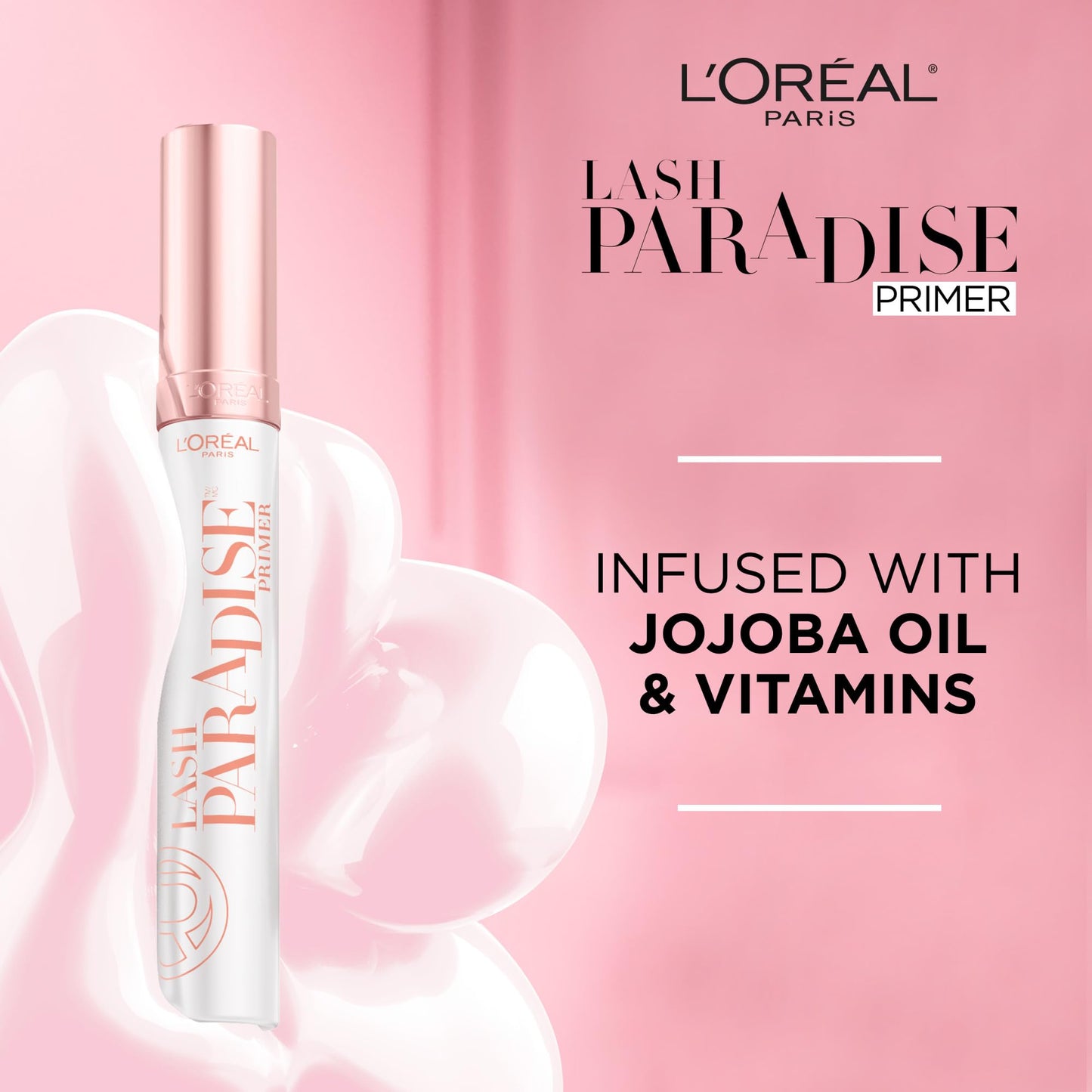 L’Oréal Paris Voluminous Lash Paradise Mascara, Lengthening Mascara, Volume & Length for Up to 24 Hours with Flower Oil Infused Conditioning Formula for Sensitive Eyes, Blackest Black, 0.28 fl. oz.