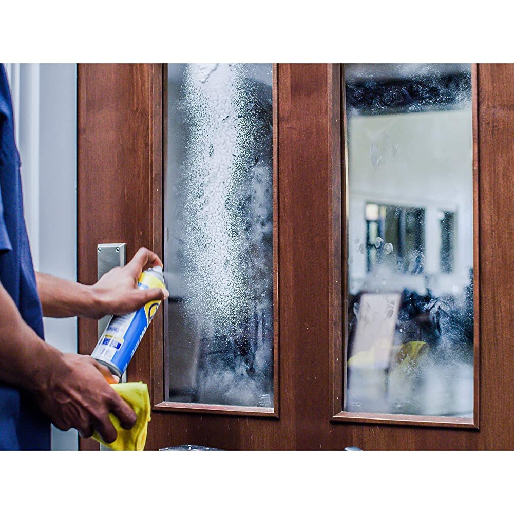 Zep Foaming Glass and Plexiglass Cleaner - 19 Ounces (Case of 2) ZUFGC19 - Foaming Formula Clings to Vertical Surfaces, Trusted by Pros
