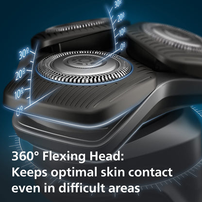 Philips Electric Shaver Series 5000, Wet & Dry with Charging Stand, S5898/25