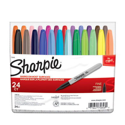 Sharpie Permanent Markers, Fine Point, Black, 36 Count - (New)