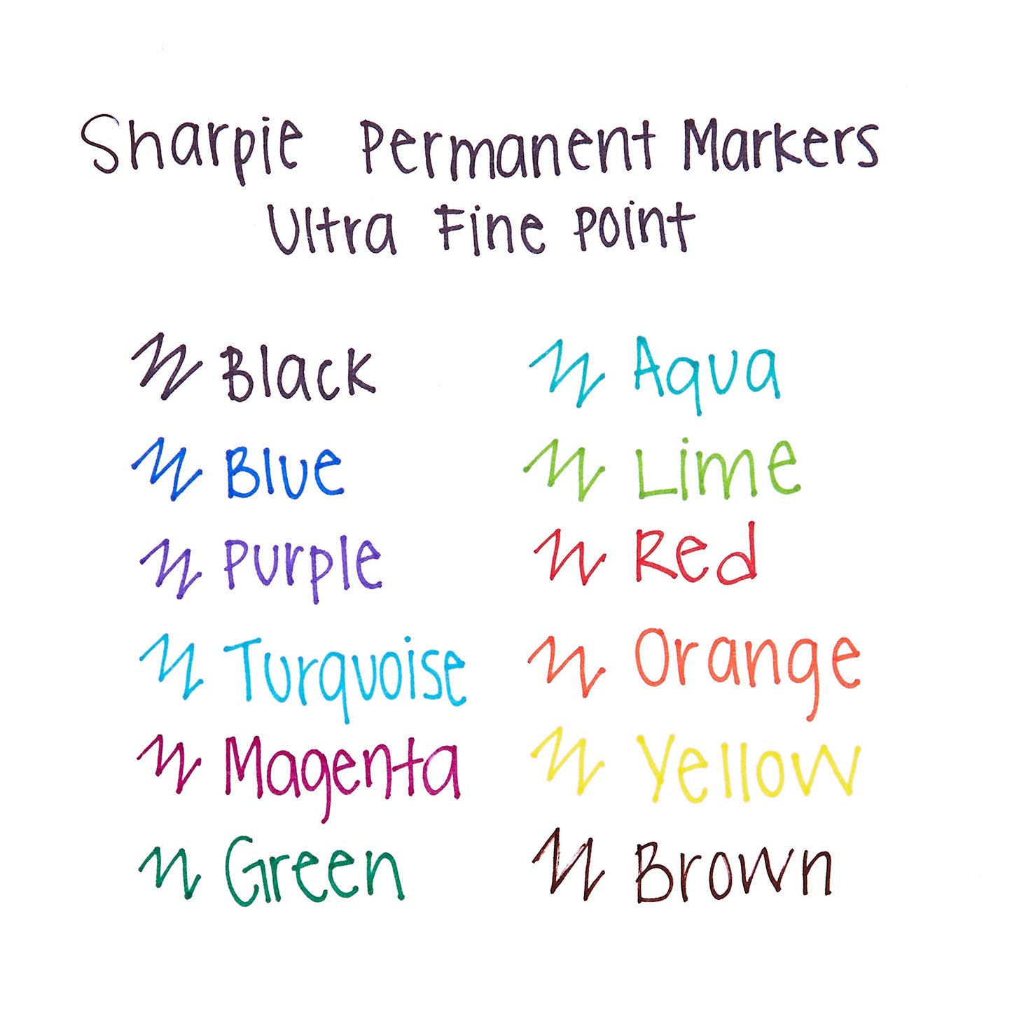 Sharpie Permanent Markers, Ultra Fine Point, Black, 2 Markers(37161)