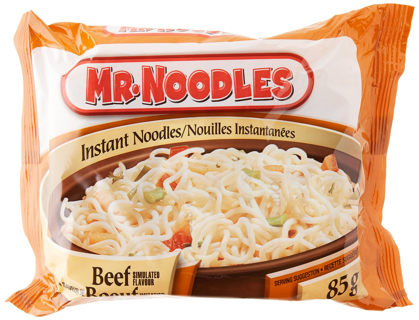 Mr. Noodles Beef Flavour Flat Instant Noodles 24 × 85 g