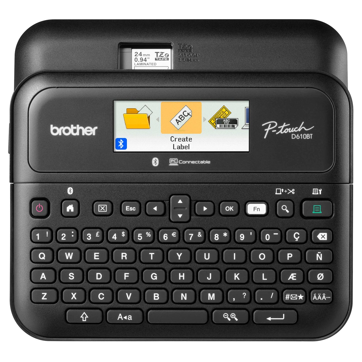 Brother P-Touch PT-D610BT Business Professional Connected Label Maker with Bluetooth® Connectivity