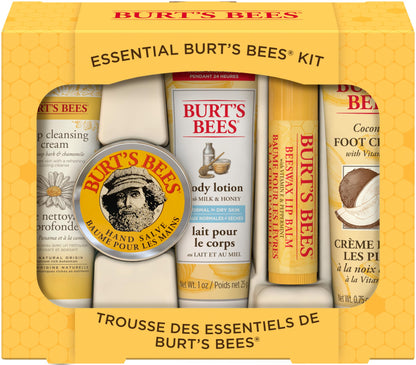 Burt's Bees Kissable Colour Gift Set, Warm Collection, 3 Lip Shimmers in Peony, Rhubarb and Fig