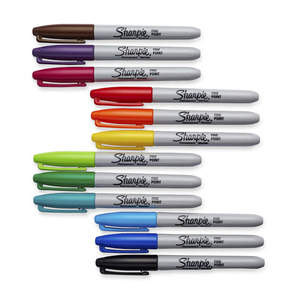 Sharpie Permanent Markers, Ultra Fine Point, Black, 2 Markers(37161)