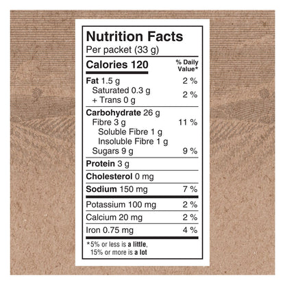 Quaker Maple & Brown Sugar Flavour Instant Oatmeal, 18 Packets, 774g