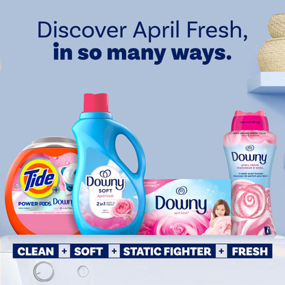 Downy Ultra Laundry Liquid Fabric Softener (Fabric Conditioner), April Fresh, 88 fl oz, 120 Loads