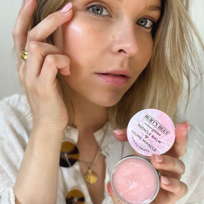 Burt's Bees 100% Natural Origin Goodness Glows Miracle Balm, softens Dry Skin -17g Tin, 1 Count