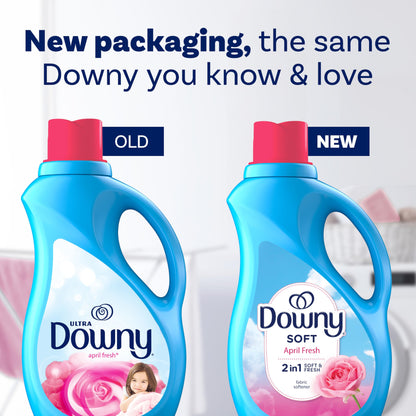 Downy Ultra Laundry Liquid Fabric Softener (Fabric Conditioner), April Fresh, 88 fl oz, 120 Loads
