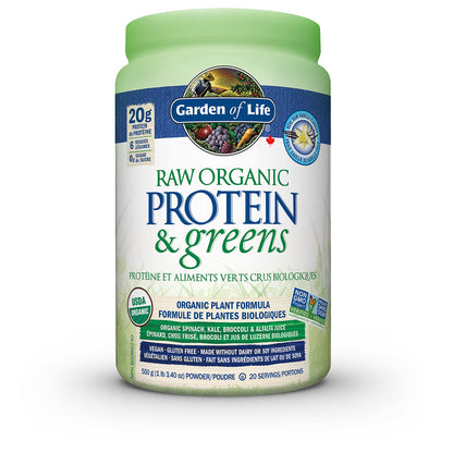 Garden of Life Raw All-in-One Nutritional Shake, Vanilla, (28 servings- 969g.) Packed with 20 grams of Certified Organic Plant Protein packed with incredible nutrition to help build lean muscle.Assists in the building of lean muscle when combined with reg