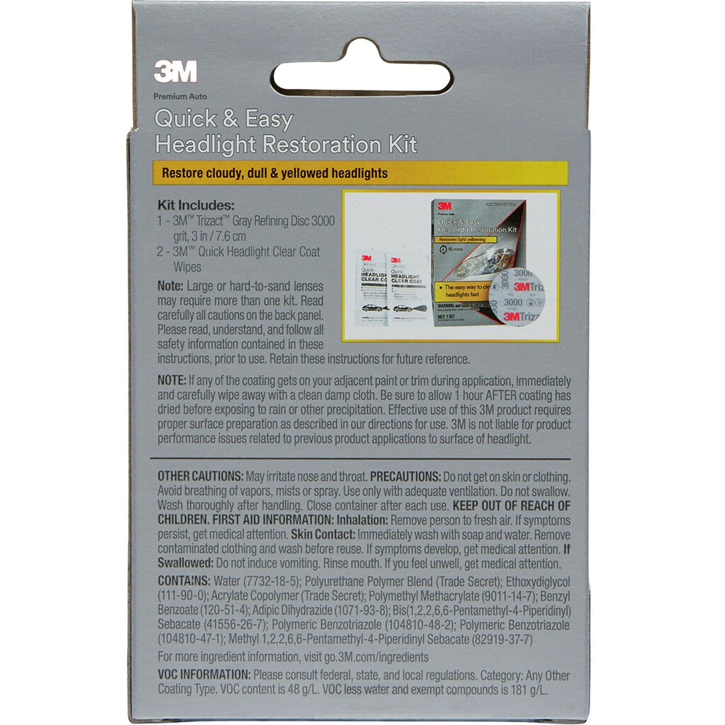 3M Headlight Restoration Kit 39193