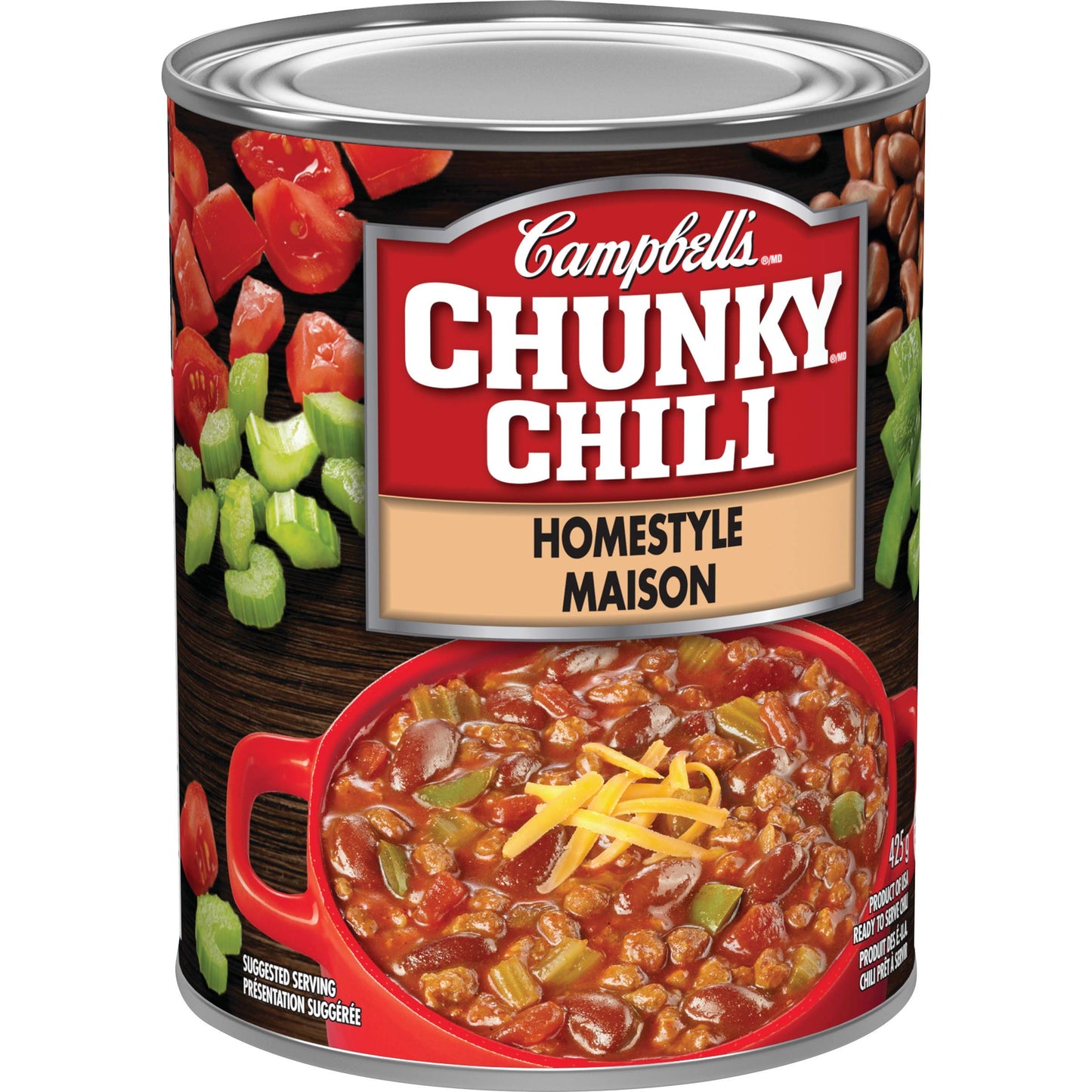 Campbell's Chunky Chili Homestyle, 425gm, 12-Count