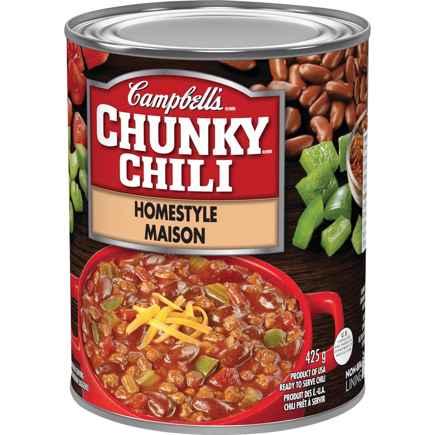 Campbell's Chunky Chili Homestyle, 425gm, 12-Count