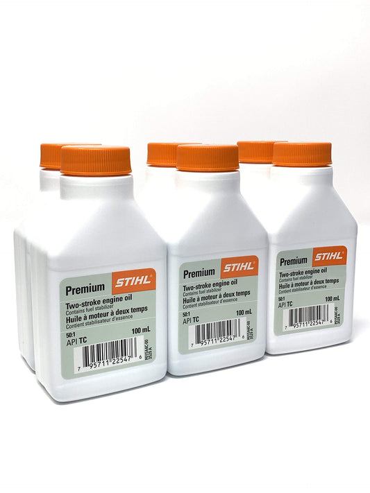 Stihl Premium 2 Stroke Oil 100 mL 50:1 Mix Bottle 6-Pack