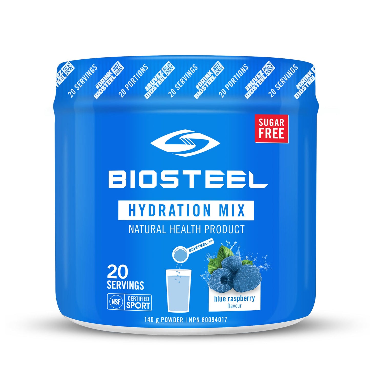 BioSteel Hydration Mix, Great Tasting Hydration with Zero Sugar, and No Artificial Flavours or Preservatives, Peach Mango Flavour, 45 Servings per Tub