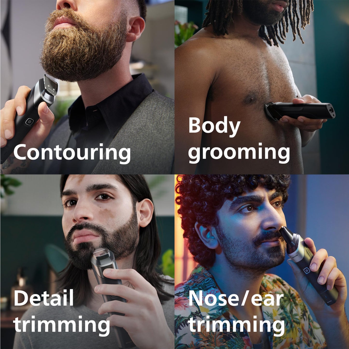 Philips Multigroom Series 3000 Cordless with 10 Trimming Accessories, Lithium-Ion and Storage Bag, MG3750/10