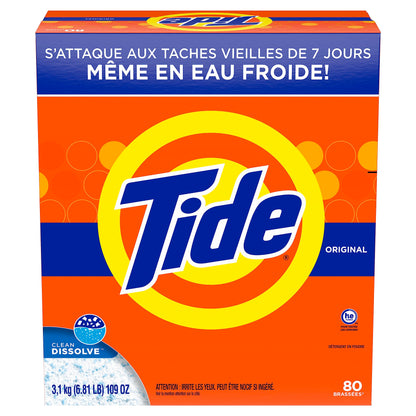 Tide High EfficiencyE Turbo Powder Laundry Detergent with Acti-Life, Original Scent, 44 Loads, 1.5 kg